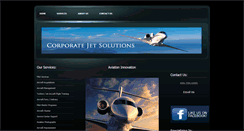 Desktop Screenshot of corporatejetsolutions.com